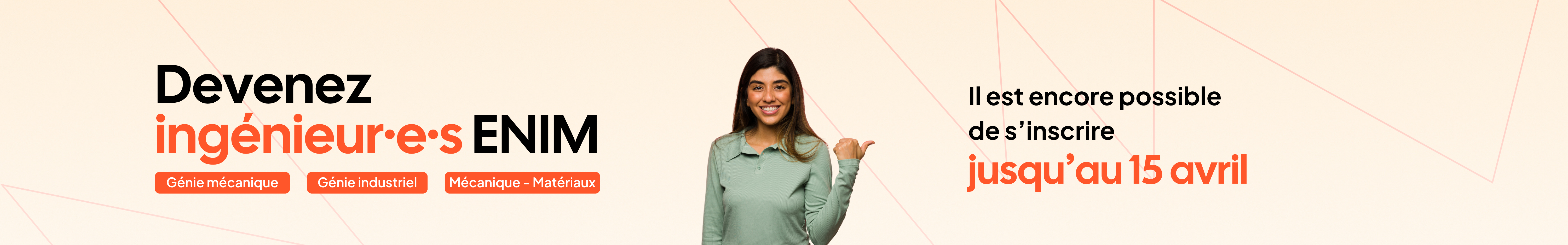 Devenez Ingénieur ENIM ! Les inscriptions sont encore possibles jusqu'au 15 avril